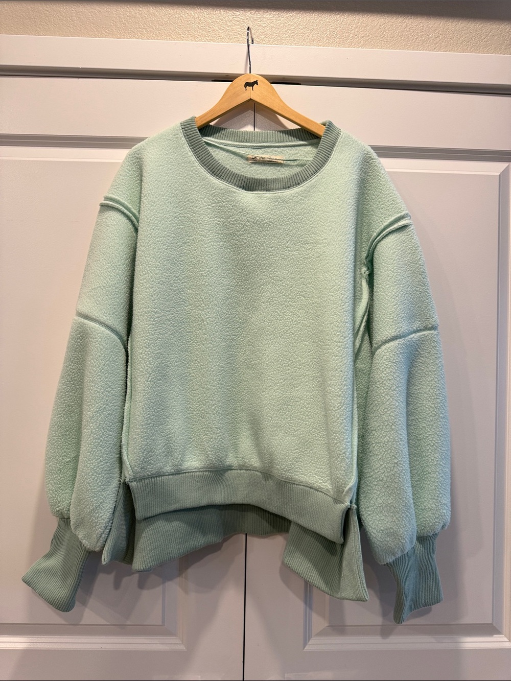 Free People cozy Camden fleece sweatshirt - Picture 3 of 8